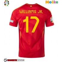 Moške Nogometnih dresov Španija Nico Williams #17 Domači EP 2024 Kratki rokavi